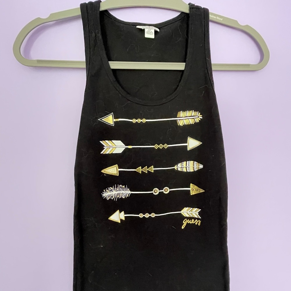 Small Black Guess Tank Top
